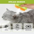 thumbnail image 6 of Steamy Cat Brush - 3 in1 Cat Steam Brush, 2024 Best Cat Steamy Brush, Rechargeable Cat Slicker Brush With Liquid Inlet, Eliminate Flying Hair and Tangled Hair, Cat Gift for Christmas (Green), 6 of 7