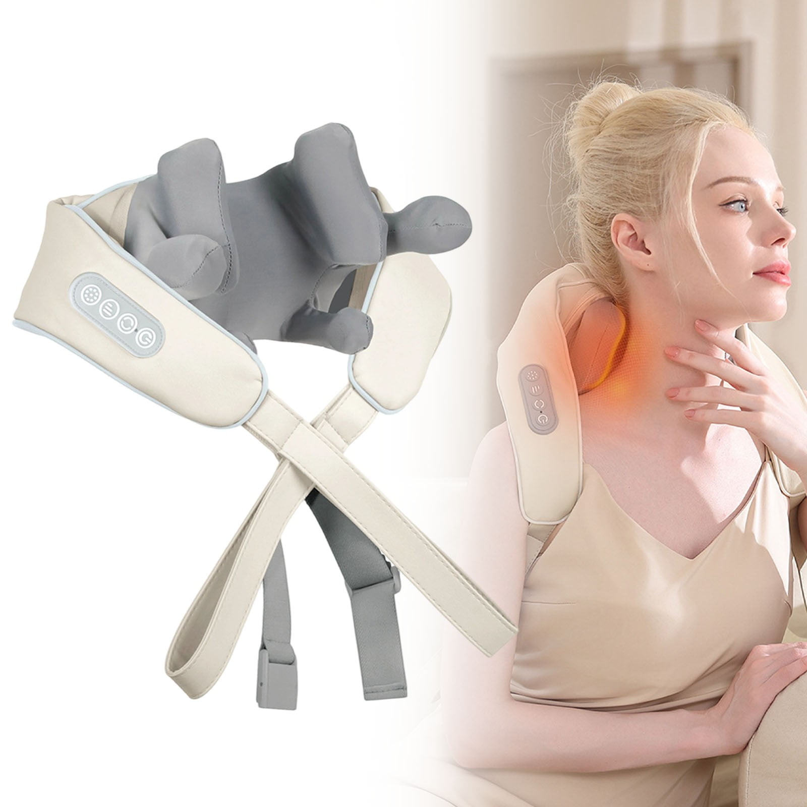 2026 New Upgraded Neck Massager for Pain Relief Deep Tissue, 8D Shiatsu Back Massager for Pain Relief Deep Tissue,Massager for Neck and Shoulder Pain,Back Massager with Heat