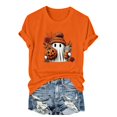 thumbnail image 2 of Halloween Shirts for Women Tshirts for Women Cute Halloween Ghost Shirt Crew Neck T Shirts for Women Oversized Tshirts Shirts for Women Halloween Tee Crew Neck Tops for Women Halloween Clothing, 2 of 6