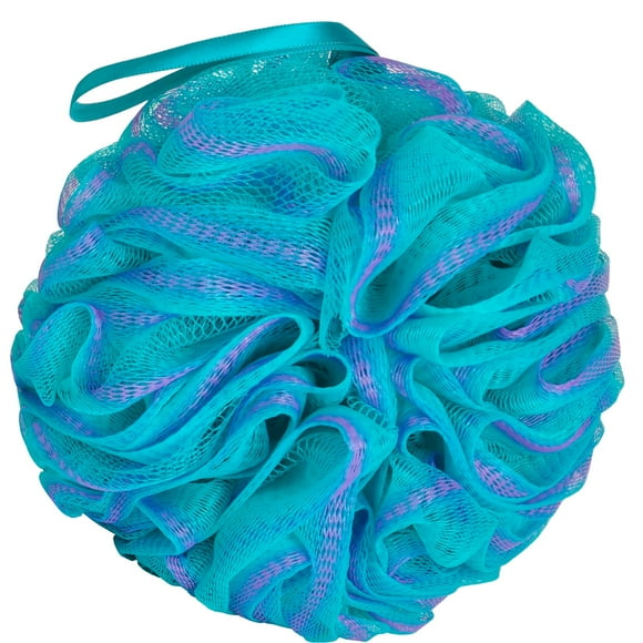 Esponja de baño de ducha Urbanstrive XL, 75 g, bolas de esponja de ducha suaves para gel de baño, accesorios de baño para hombres y mujeres, 1 paquete negro (verde-púrpura)