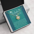 thumbnail image 5 of First Mother's Day Gift from Husband - Love Knot Necklace - Message Card & Gift Box, 5 of 5