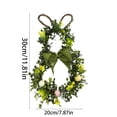 thumbnail image 3 of Kbndieu Easter Wreath for Front Door Bunny Egg Rabbit Decor Easter Decorations Spring Farmhouse Holiday Decor Pattern Easter Season Supplies for Outdoor Indoor Home Decor on Clearance, 3 of 7