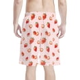 thumbnail image 2 of Binienty Men's Board Shorts Beach Shorts With Strawberry Polka Dot - Breathable Quick Dry for Summer Vacation and Water Activities, 2 of 10