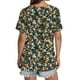 thumbnail image 3 of Camiseta Suelta de Cuello en V Impresa de Manga Corta de las Mujeres, Ligero 95% Poliéster 5% Spandex Casual Top para el Hogar Y el Uso Diario, Camiseta Cómoda, 3 of 5