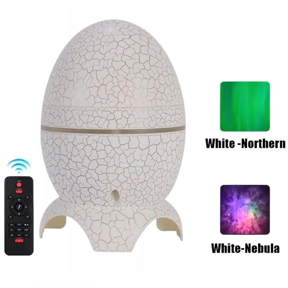 CJC Dinosaur Egg Star Projector LED Galaxy Light with Bt Music&Timer Night Light for Kids