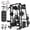M11 Elite-Black (With bench & 230LBS plates), variant on Mikolo M11 Elite Smith Machine Home Gym,2200 lbs Power Rack Cage with Dual 130LBS Weight Stacks, Functional Trainer , 18PCS Aluminum Pulleys and Other Attachments for Home Gym