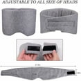 thumbnail image 4 of Sleep Mask Light Blocking Sleeping Eye Mask Ergonomic Nose Wing Design | Soft Breathable Material | Comfortable Fit | Blocks All Side Light | Travel Essentials | Home Use | Includes Carrying Bag, 4 of 5