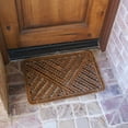 thumbnail image 4 of Rubber-Cal Polygon All Weather Scraper Decorative Coconut Coir Brush Mat - 30 x 18 x 1 in., 4 of 4