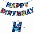 thumbnail image 3 of Sonic Birthday Theme Party Decoration Cartoon Accordion Flag Insert Balloon Set, 3 of 6