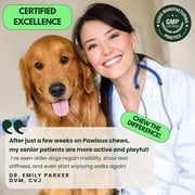 Pawious Hip and Joint Chews for Dogs - 9oz, 120 Ct. - Glucosamine for Dogs - Mobility Bites