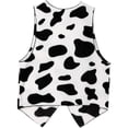 thumbnail image 7 of Jiibva Men Cow Print Vest Flannel Short Waistcoat Sleeveless Open Front Vest Vintage Hippie Costume Vest for Festival Carnivals, 7 of 7