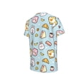 thumbnail image 5 of Fuzoiu Rabbit Burger Coffee Print Boys' Casual T-Shirt,Crewneck Undershirts,Boys Athletic Shirt,Short Sleeve T-Shirts for Outdoor Play, 5 of 7