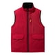 thumbnail image 1 of Kalauyu Men's Sherpa-Lined Vest, Mens Loose Fit Winter Insulated Workwear Mock-Neck Vest, 1 of 8