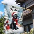 thumbnail image 3 of Merry Christmas Newfoundland Enjoys Woofmas Winter Xmas Holiday House Flag 28x40in Double Sided Newfie Dog Lover Gifts Outdoor Decor - 02022, 3 of 5