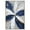 Silver Frame, variant on white And Blue Blossom II Canvas Indigo Abstract Art by Art Remedy, White Frame, 16" x 24"