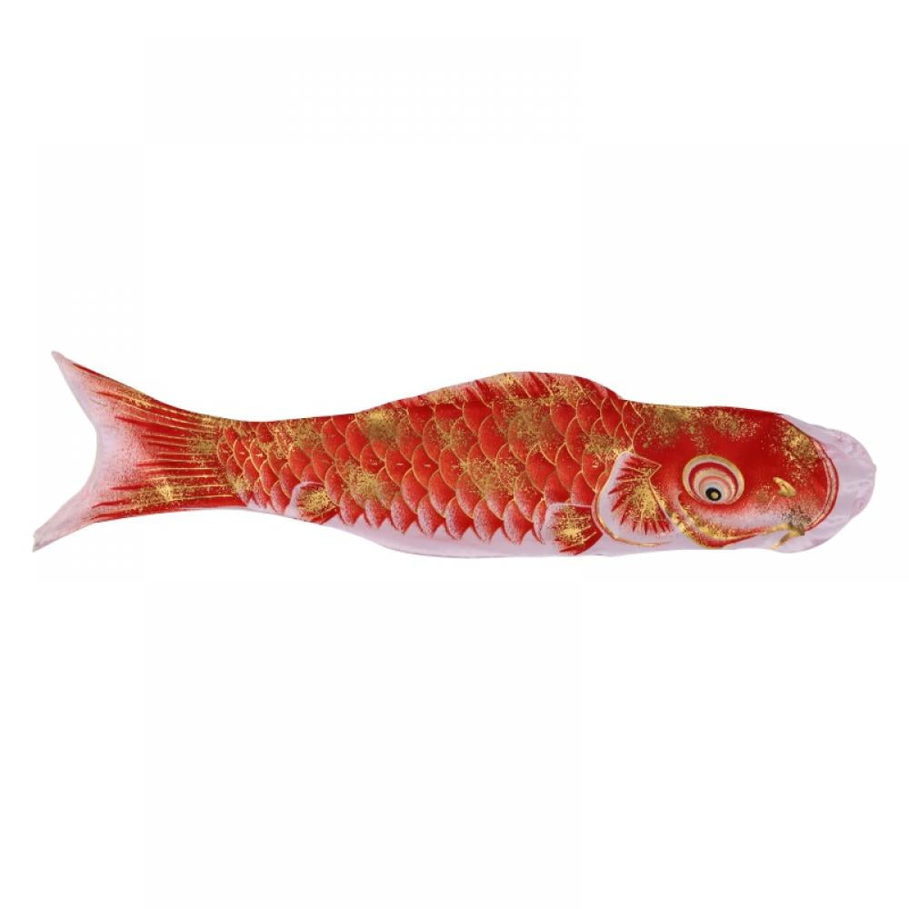 40-110cm Length Koinobori Japanese Satin Carp Windsocks Colorful Fish Flag Decor 