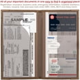 thumbnail image 4 of Titular de tarjeta de registro y seguro de automóvil PlusXpres Brown, 4 of 9