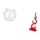 thumbnail image 5 of Adorno Transparente Para Pecera Pequeña, Jarrón Para Acuario, Mesa, Hogar, Plantas, Estatua Abstracta De Fuego, Figura De Llama De Resina, Escultura Moderna De Escritorio, Artesanía Para, 5 of 8