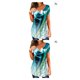 thumbnail image 1 of Camiseta de poliéster Jumpingount blusa informal estampado Floral colorido manga corta cuello en V, 1 of 6