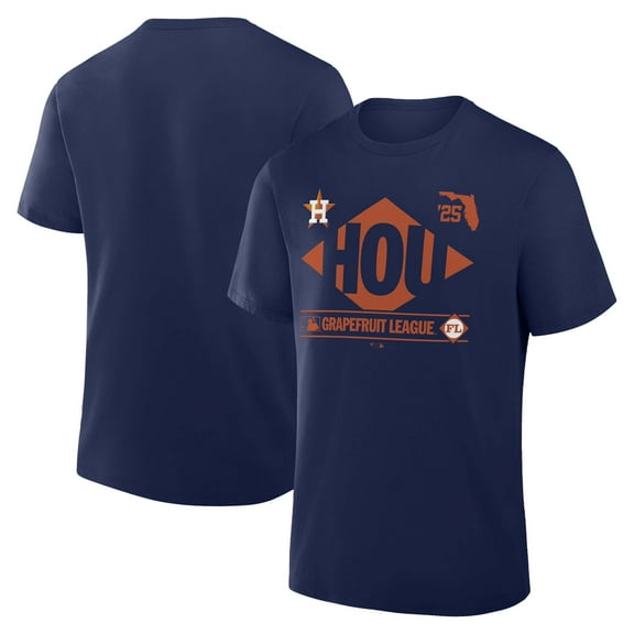 Men's Fanatics Navy Houston Astros 2025 Spring Training Grapefruit League True Icon T-Shirt