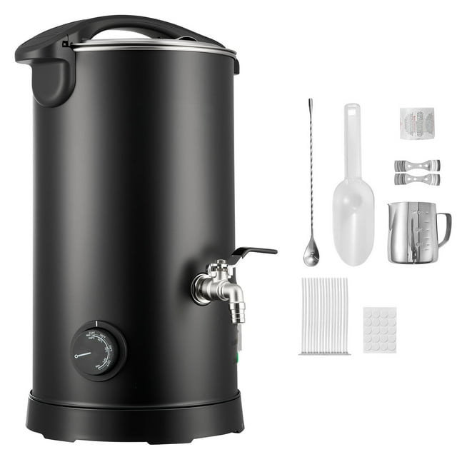 KFFKFF Wax Melter for Candle Making, 5.3 Qts, Fast and Even Heating, with Easy Pour Spout and Temperature Control, Hourglass Base