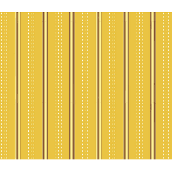 Stof Fabrics Zoo Around Dotted Stripe Yellow Cotton Fabric By The Yard