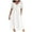 LYQ1_White, variant on Meichang Linen Button Down Shirt Dresses for Women Plus Size Short Sleeve V Neck Midi Dress Flowy Swing Casual Beach Dresses with Pockets