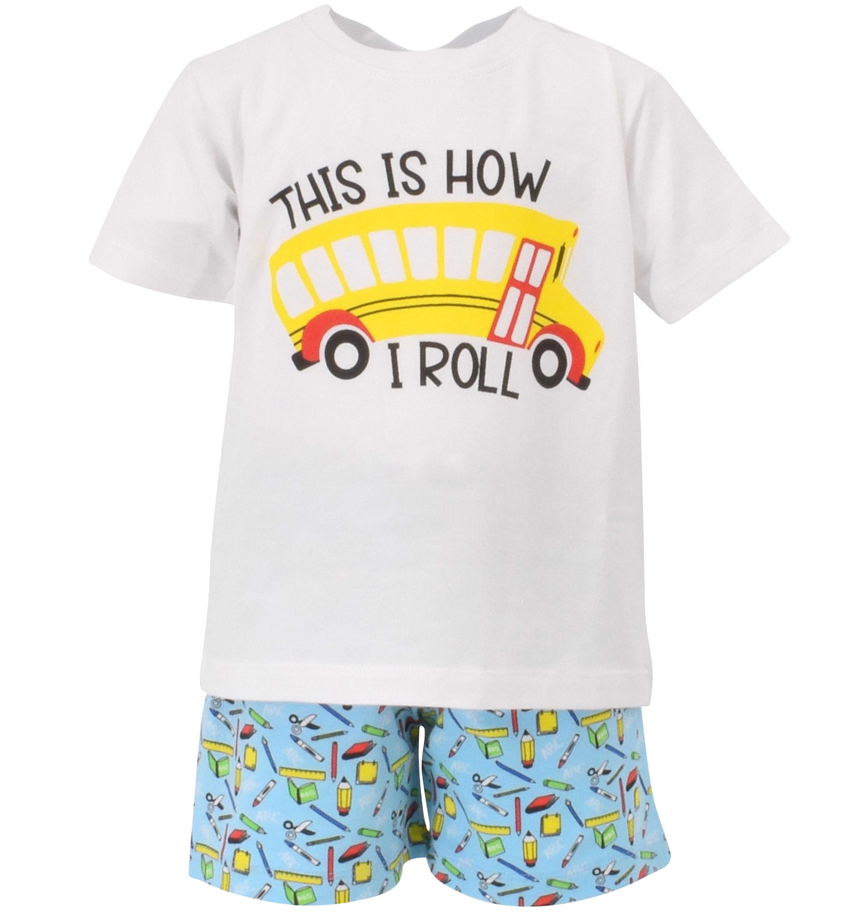 Boys This Is How I Roll School Bus Back To School Outfit 8 Boys This Is How I Roll School Bus Back To School Outfit 8