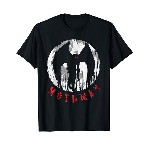 Mothman Folklore Cryptid Black T-Shirt