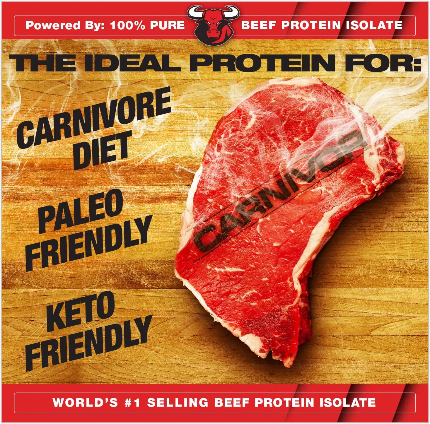 MuscleMeds Carnivor Beef Protein Isolate Powder – 23 g Protein, Sugar‑Free & Lactose‑Free – Vanilla Caramel Flavor, 1.95 lb (28 Servings)