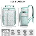 thumbnail image 3 of Sand & Sea Vintage Cooler Backpack - 20L Insulated Soft Cooler Bag for Beach, Picnic & Outdoor Activities, 3 of 4