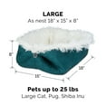 thumbnail image 3 of FurHaven | Convertible Self-Warming Cuddle Pet Mat & Bed for Dogs & Cats, Spruce, Large, 3 of 11