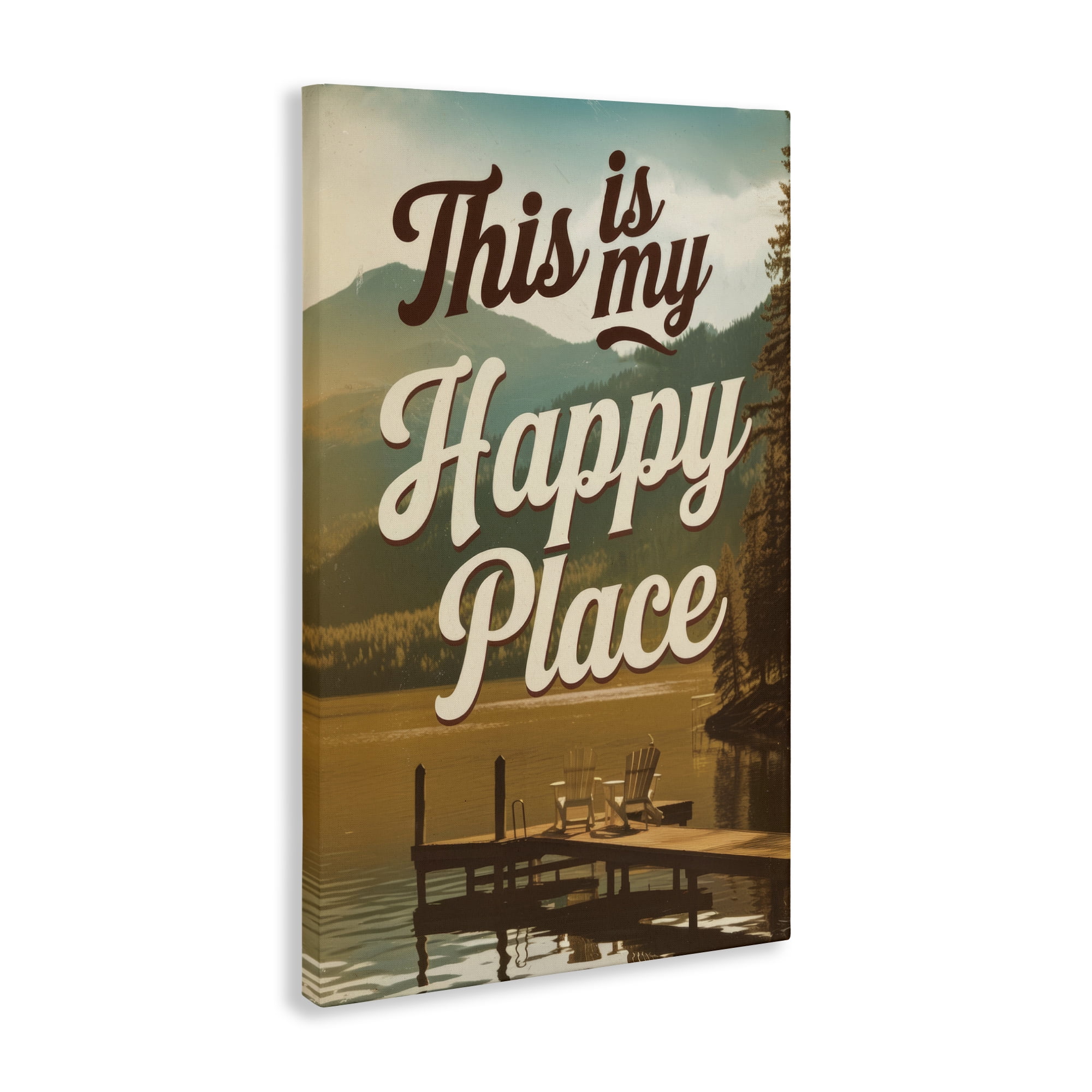 Stupell Industries Vintage My Happy Place Canvas Wall Art, design by Andreas Magnusson