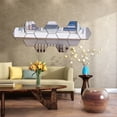 thumbnail image 4 of Espejo pegatinas de pared único exquisito interior hexagonal hogar adorno habitaciones decoraciones espejos decoraciones paredes adornos plata 15 piezas Methold HA047854-02B, 4 of 7