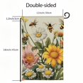 thumbnail image 3 of PHYHOO  Summer Garden Flag Double Sided, Sunflower Bee Welcome Seasonal Holiday Yard Outdoor Decoration White, 3 of 6