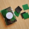 Pixel Confetti for a MineCraft Party. Handcrafted in 1-3 Business Days. Green and Black Square Confetti. 50CT.