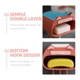 thumbnail image 3 of WEUVEB Soporte De Jabón Montado En Pared Rosa Con Drenaje Auto Y Fácil Instalación Sin Taladro, 3 of 8