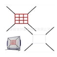 thumbnail image 1 of 2pcs Baseball Rebounder Net: Bounce Back Net Fielding Trainer For Baseball And Softball Pitch Back Rebound Practice Assorted Color, 1 of 5