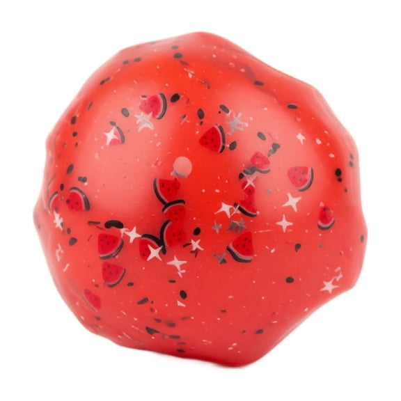 Squishy Clear Glitter Squeeze Stress Ball, Pastel Color Sequins Jelly Fidget Ball, Portable Anxiety Relief Toy, Party Favor and Desktop Decor Gift