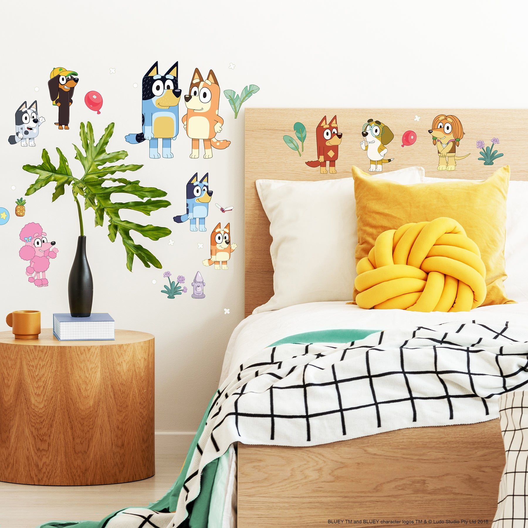 RoomMates Bluey Family & Friends Peel and Stick Wall Decals