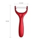 thumbnail image 5 of Juego de peladores Comfygrip, mangos ergonómicos, hojas ultra afiladas, herramientas de cocina de cerámica duraderas, 2 piezas, color rojo, 5 of 5