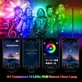 "Neoglint RGB Corner Floor Lamp, 49.6"" LED with APP & Remote Control
