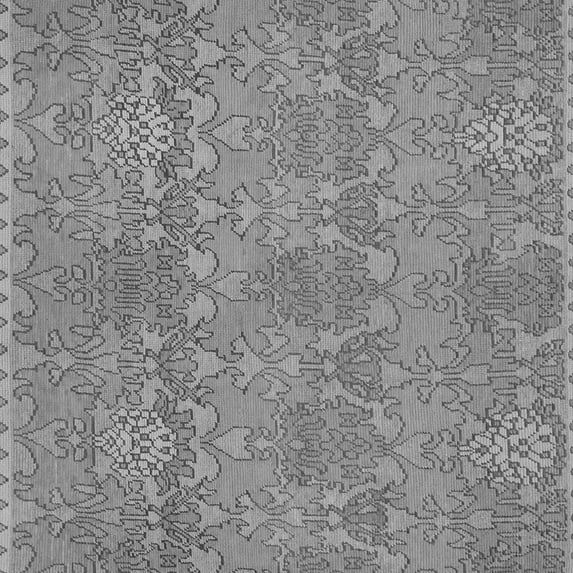 Ahgly Company Indoor Square Abstract Gray Modern Area Rugs, 8' Square