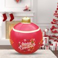 thumbnail image 4 of Bolas iluminadas inflables navideñas de PVC de 60 cm, decoración para el hogar de vacaciones (hoja de arce roja), 4 of 5