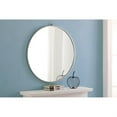 thumbnail image 4 of Metal frame Round Mirror with decorative hook 32 inch Silver finish, 4 of 5