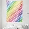 thumbnail image 1 of Polka Dots Tapestry, Polka Dots in Soft Rainbow Colors Big Points Eternal Shapes Retro Artful Pattern, Wall Hanging for Bedroom Living Room Dorm Decor, 60W X 80L Inches, Multi, by Ambesonne, 1 of 2