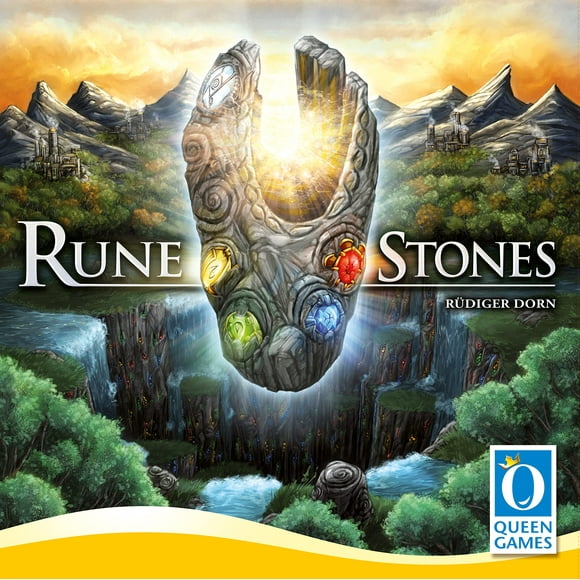 Juego de mesa Queen Games Rune Stones para niños y adolescentes