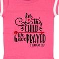 thumbnail image 4 of Inktastic For This Child We Have Prayed Red Arrow and Heart Boys or Girls Baby Bodysuit, 4 of 5