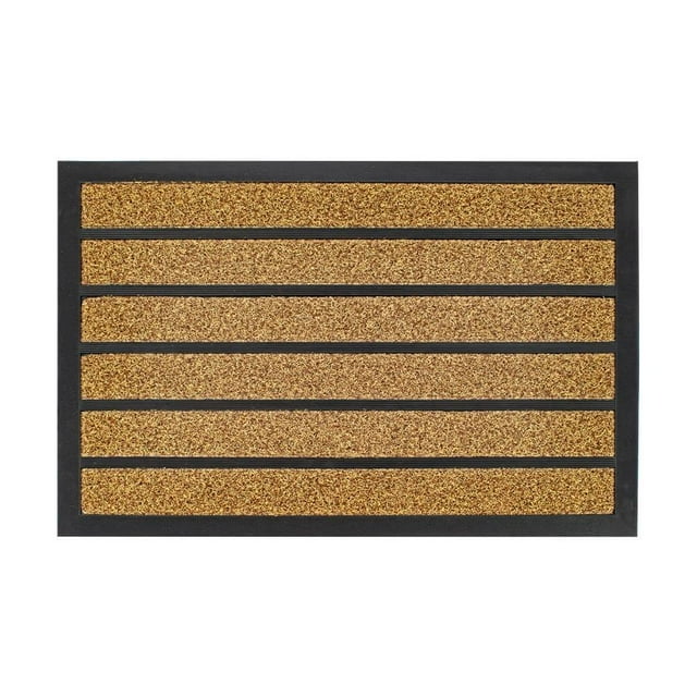 Tapete De Entrada Mainstays Ppgrass Rectangular 40 x 60 cm, Rayas