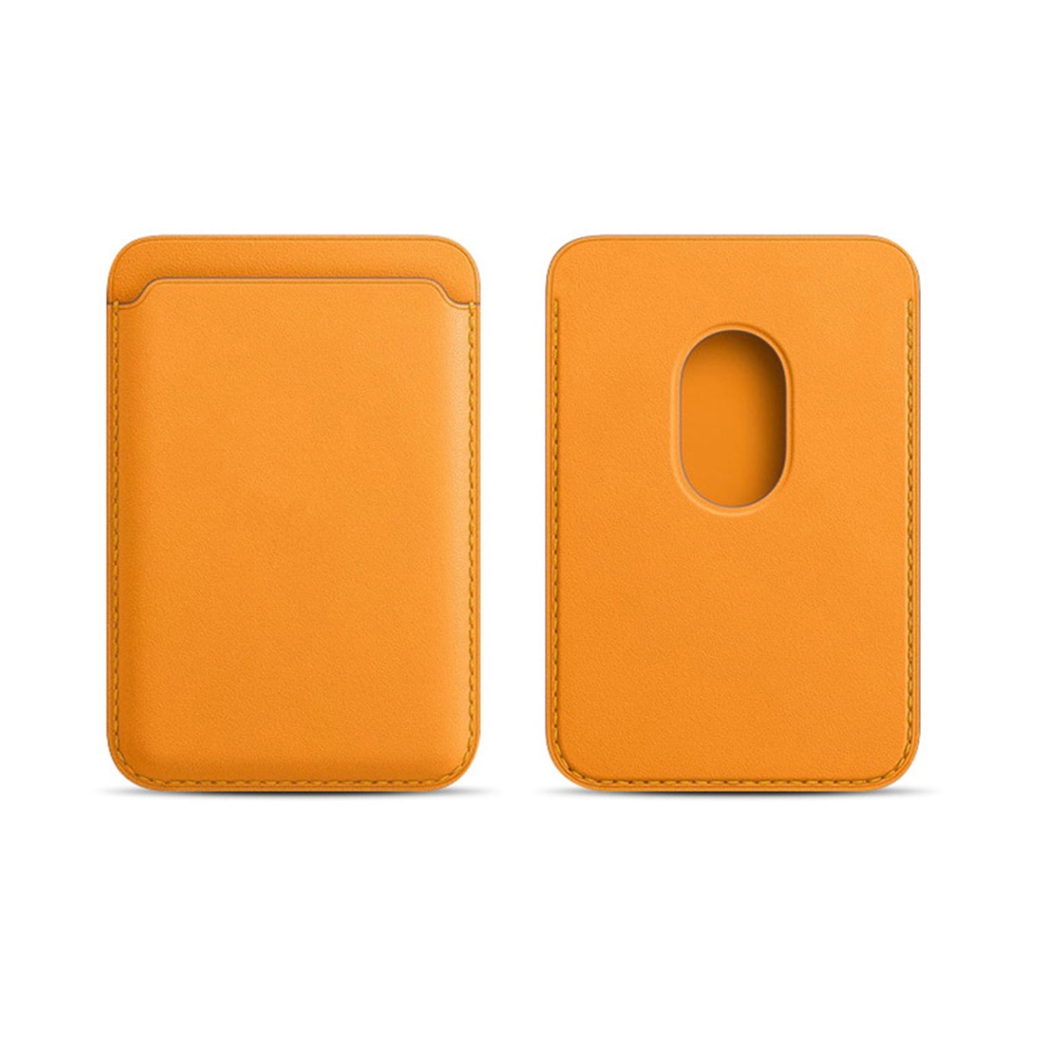 Leather MagSafe Compatible Card Wallet - Orange